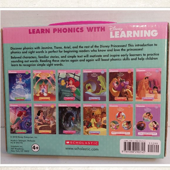 Disney Princess Phonics Reading Program - 12 phonics books - Picture 5 of 6